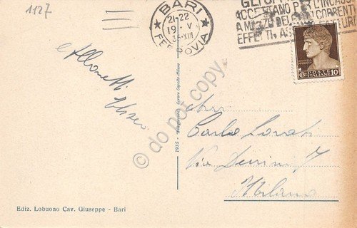 Cartolina Bari Palazzo del Provveditorato OO PP e Provincia illustrata … | Immagine Gallery 2