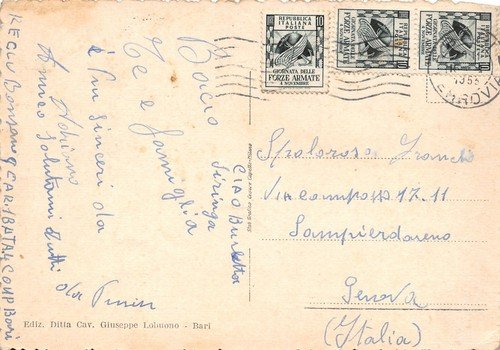 Cartolina Bari Panorama 1953 | Immagine Gallery 2