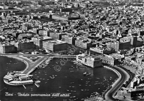 Cartolina Bari Panorama aereo 1967