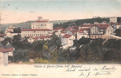 Cartolina Barolo Panorama preso dall'Agenzia 1900 circa | Immagine principale