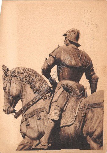 Cartolina Bartolomeo Colleoni monumento 1933