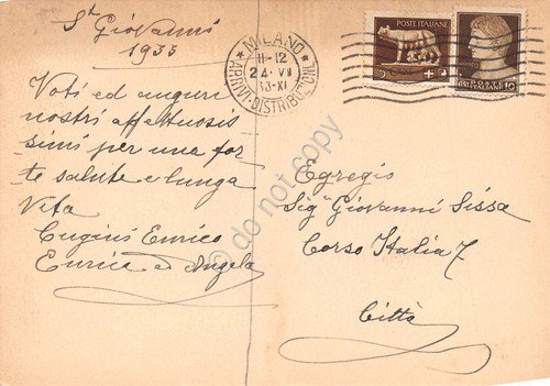 Cartolina Bartolomeo Colleoni monumento 1933
