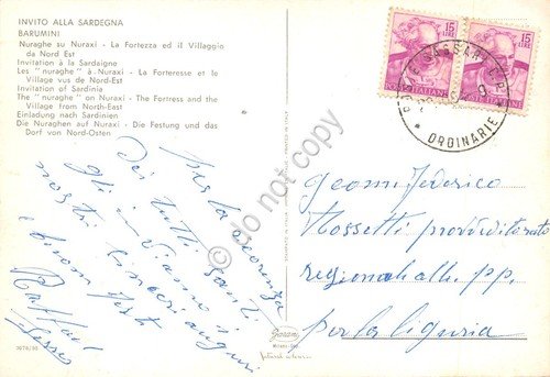 Cartolina Barumini Nuraghe su Nuraxi anni '60 | Immagine Gallery 2
