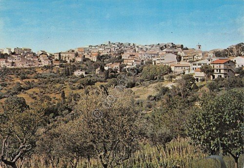 Cartolina Baselice panorama case anni '80