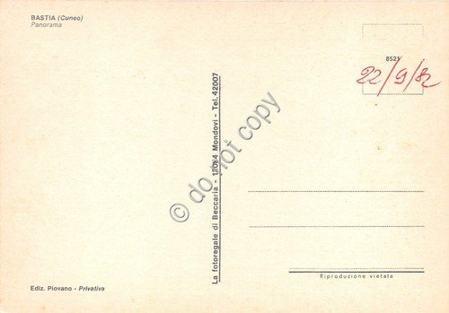 Cartolina Bastia Cuneo Panorama | Immagine Gallery 2