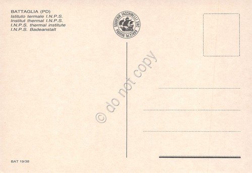 Cartolina Battaglia Istituto Termale INPS animata anni '80 | Immagine Gallery 2
