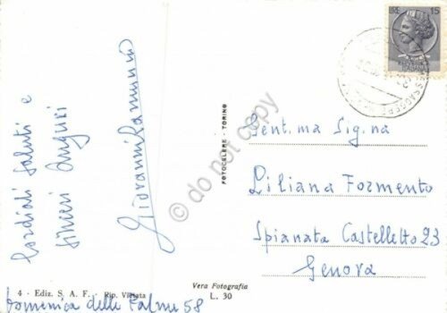 Cartolina Battipaglia Castelluccio Principe Pignatelli colorata anni '50 | Immagine Gallery 2