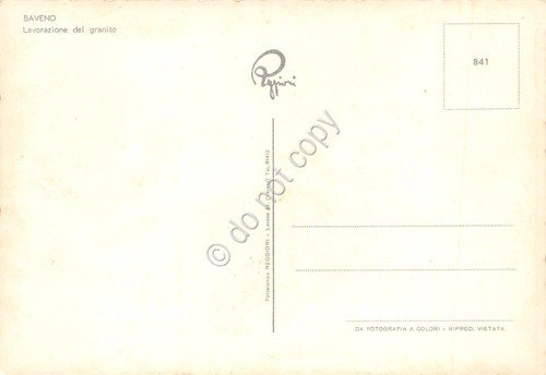 Cartolina Baveno lavorazione granito vedute varie animata anni '80 | Immagine Gallery 2