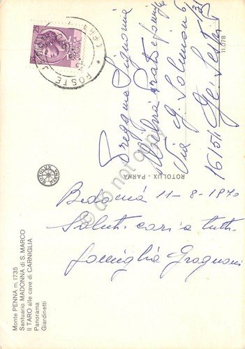 Cartolina Bedonia 5 vedute 1970 | Immagine Gallery 2