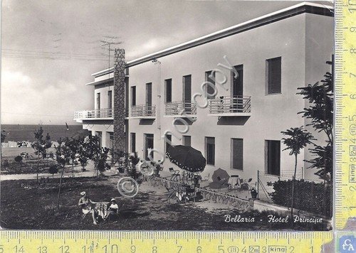 Cartolina Bellaria - Hotel Principe - 1954 (Rimini) | Immagine principale