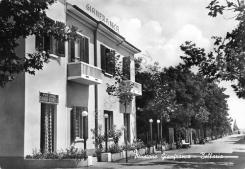Cartolina Bellaria Pensione Gianfranca 1957 | Immagine principale