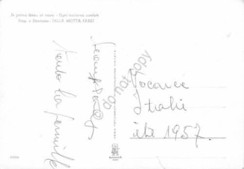 Cartolina Bellaria Pensione Gianfranca 1957 | Immagine Gallery 2