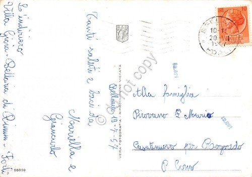 Cartolina Bellaria Spiaggia Dancing lungomare 1957 | Immagine Gallery 2