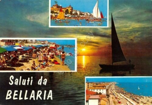 Cartolina Bellaria vedute 1968 (Rimini) | Immagine principale