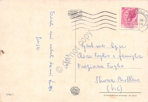 Cartolina Bellaria vedute 1974 (Rimini) | Immagine Gallery 2