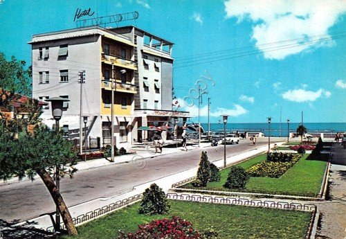 Cartolina Bellaria Via Pascoli Hotel Splendid 1963