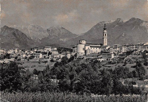 Cartolina Belluno Panorama 1966 | Immagine principale