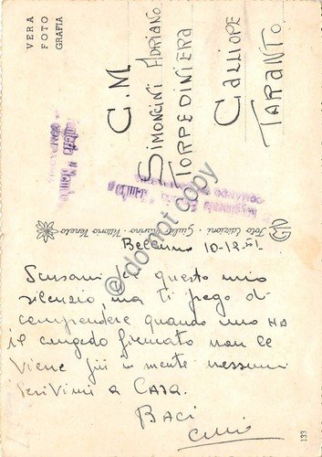 Cartolina Belluno Panorama col Piave 1951 | Immagine Gallery 2