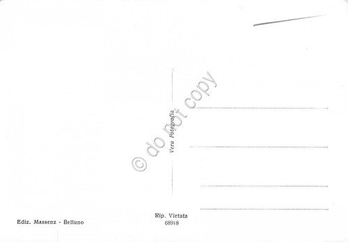 Cartolina Belluno Piazza dei Martiri