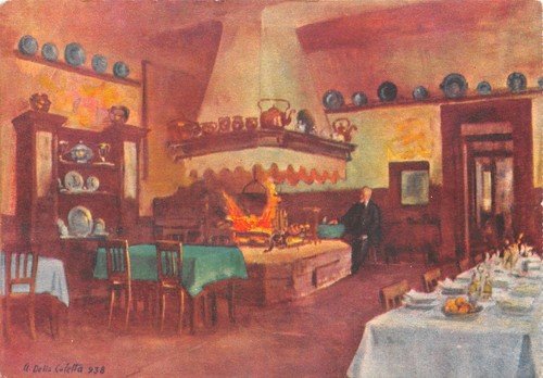 Cartolina Belluno Ristorante Cappello Centenario Illustrata Della Coletta 1938