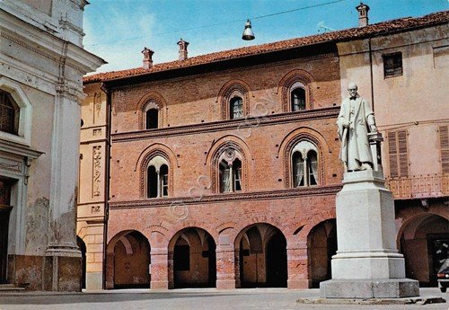 Cartolina Bene Vagienna Piazza Botero Palazzo Sicca 1994 | Immagine principale