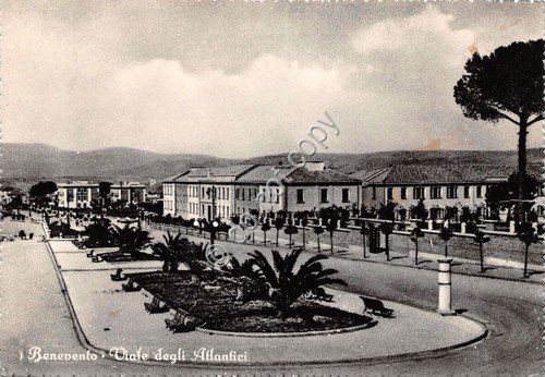 Cartolina Benevento Viale degli Atlantici 1954 | Immagine principale