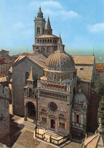 Cartolina Bergamo città alta Cappella Colleoni Basilica S. Maria Maggiore | Immagine principale