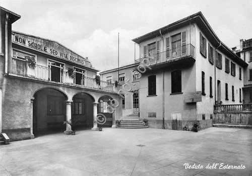 Cartolina Bergamo Collegio Suore Sacramentine 1952