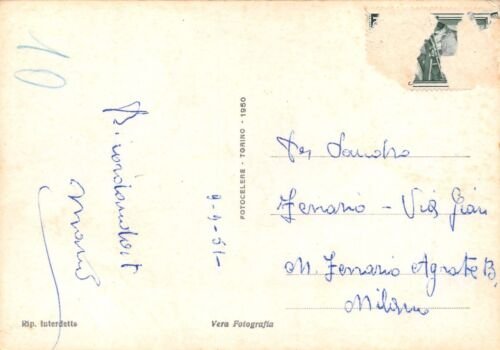 Cartolina Bergamo Panorama dalle mura 1951