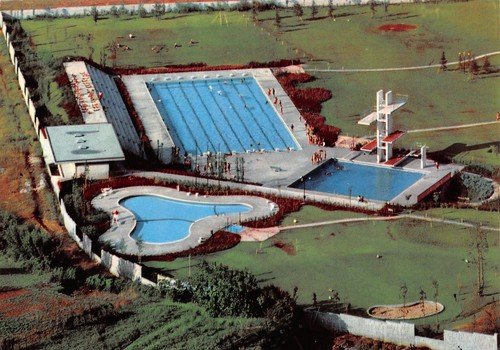 Cartolina Bergamo Piscina 1958 | Immagine principale