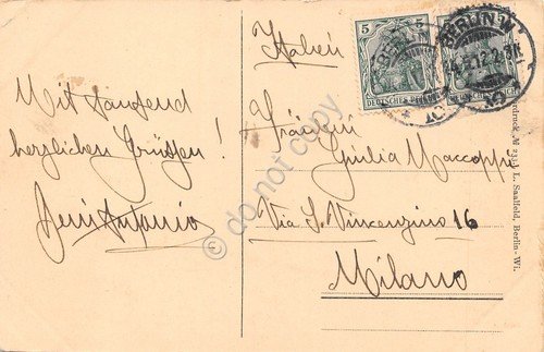 Cartolina Berlin Reichstagsgebaude und Siegessaule 1912 | Immagine Gallery 2