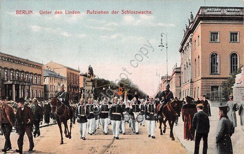 Cartolina Berlin unter der Linder illustrata | Immagine principale