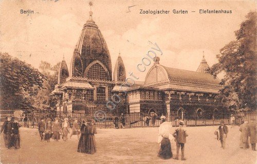 Cartolina Berlin Zoologischer Garten Elefantenhaus 1912 | Immagine principale