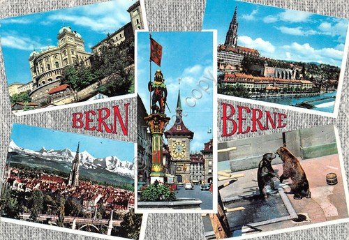 Cartolina Bern 5 views 1964 | Immagine principale