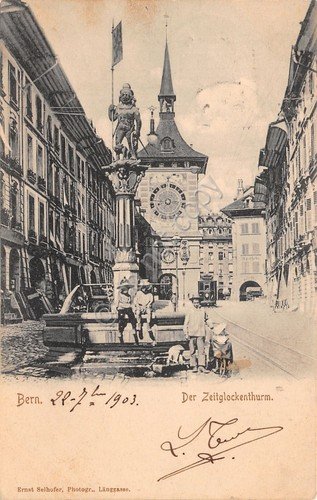 Cartolina Bern Der Zeitglockenthurm 1903 | Immagine principale