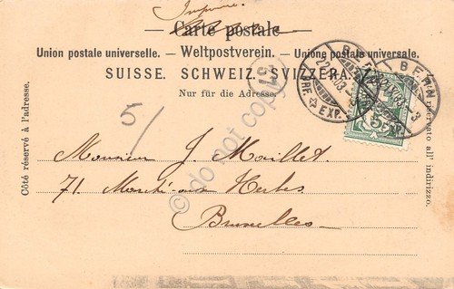 Cartolina Bern Der Zeitglockenthurm 1903 | Immagine Gallery 2