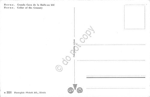 Cartolina Bern Kornhauskeller Grande Cave de la Halle au ble | Immagine Gallery 2