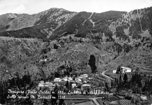 Cartolina Bertigaro panorama M. Bozzale 1966