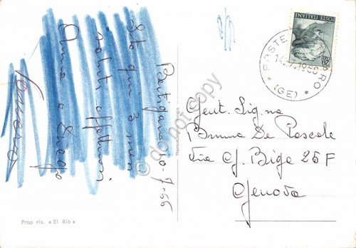 Cartolina Bertigaro panorama M. Bozzale 1966