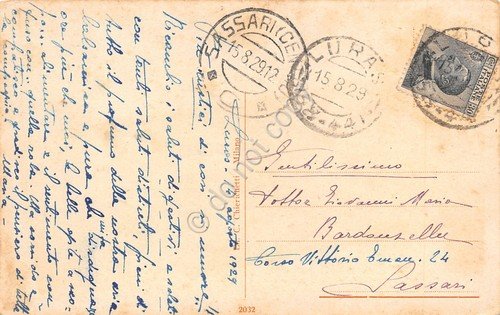 Cartolina Bertiglia illustrata bambini con canna da pesca 1929 | Immagine Gallery 2