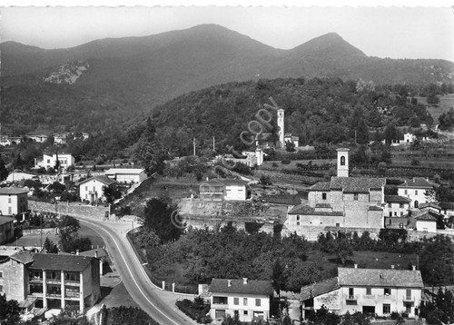 Cartolina Besazio strada panorama case anni '50 | Immagine principale