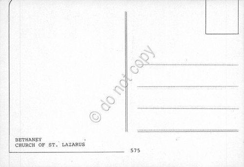 Cartolina Bethaney Curch of St. Lazarus anni '80 | Immagine Gallery 2