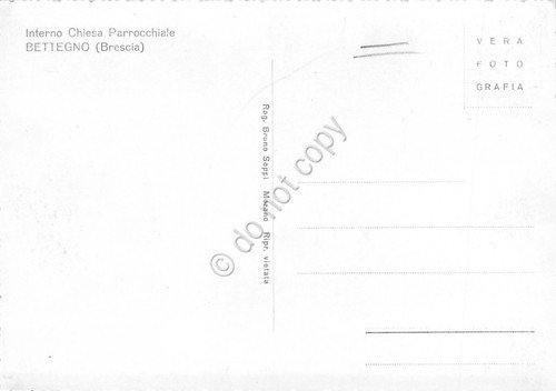 Cartolina Bettegno Brescia Chiesa Parrocchiale interno | Immagine Gallery 2