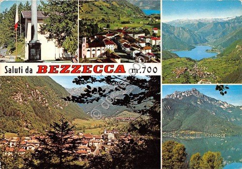 Cartolina Bezzecca Vedutine 1985 (Trento)