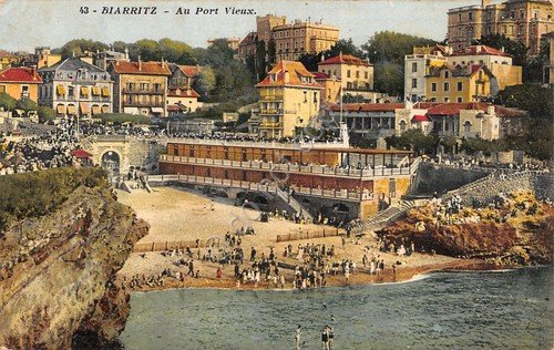 Cartolina Biarritz au part vieux plage | Immagine principale