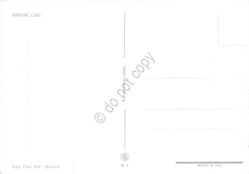 Cartolina Bibione Lido vedute spiaggia dal mare (Venezia)