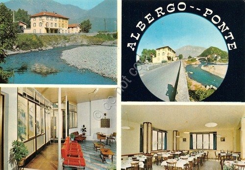 Cartolina Boario Terme Albergo Ponte vedute (Brescia) | Immagine principale