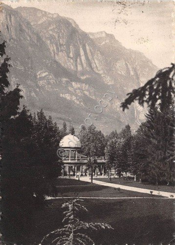 Cartolina Boario Terme Giardino 1949 (Brescia)