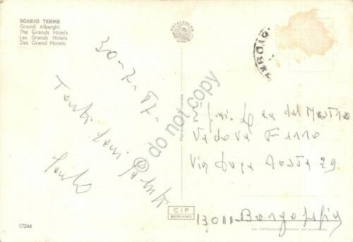 Cartolina Boario Terme Grandi Alberghi 1967 | Immagine Gallery 2