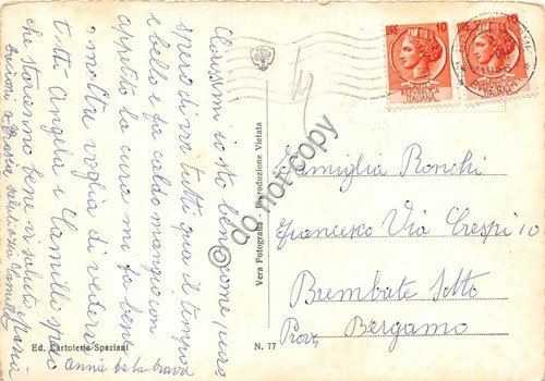 Cartolina Boario Terme rotonda auto d'epoca (Brescia)